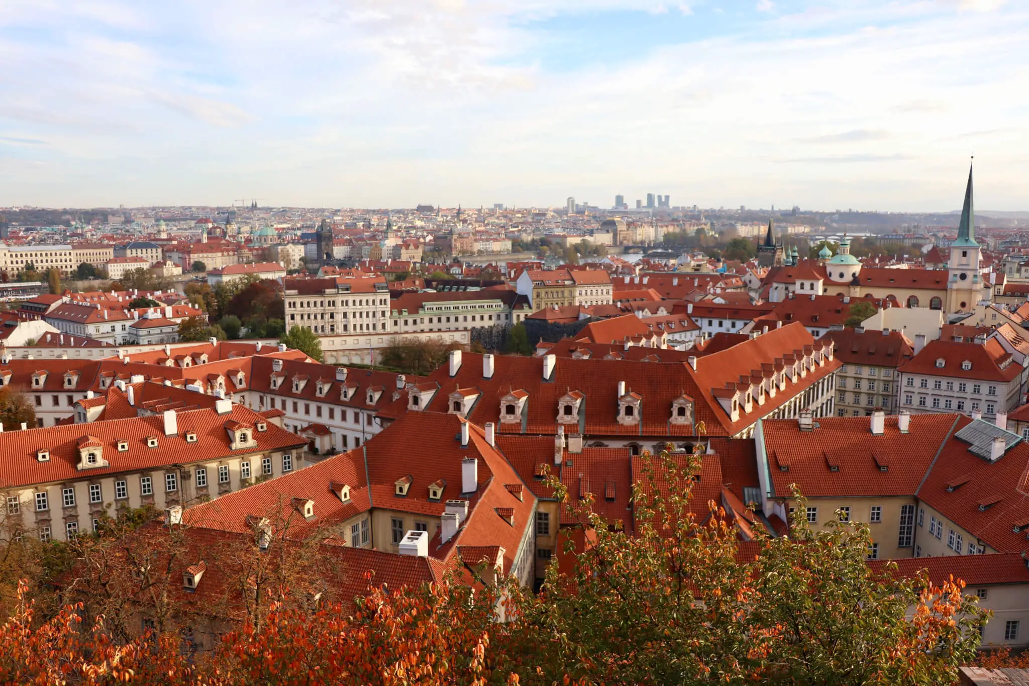 Elevated View of Prague