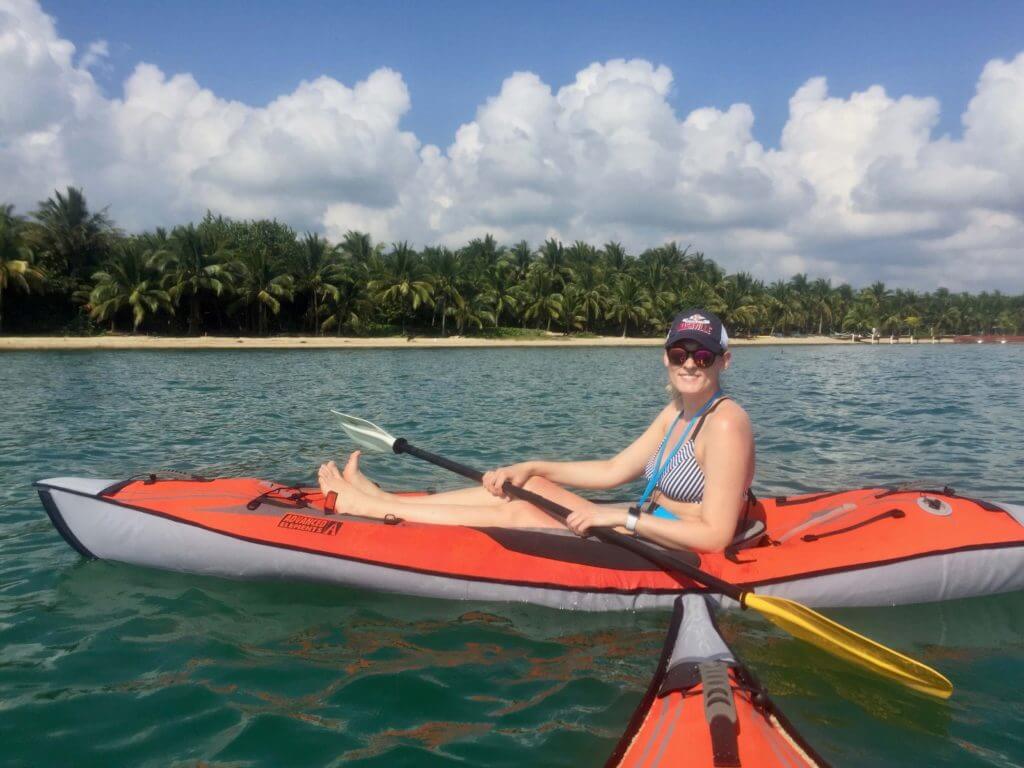 Brooke kayaking