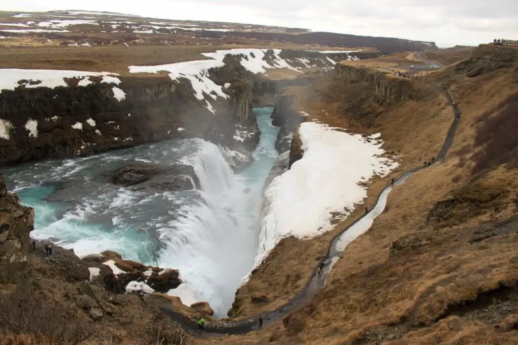 Icelandic waterfall Gullfoss