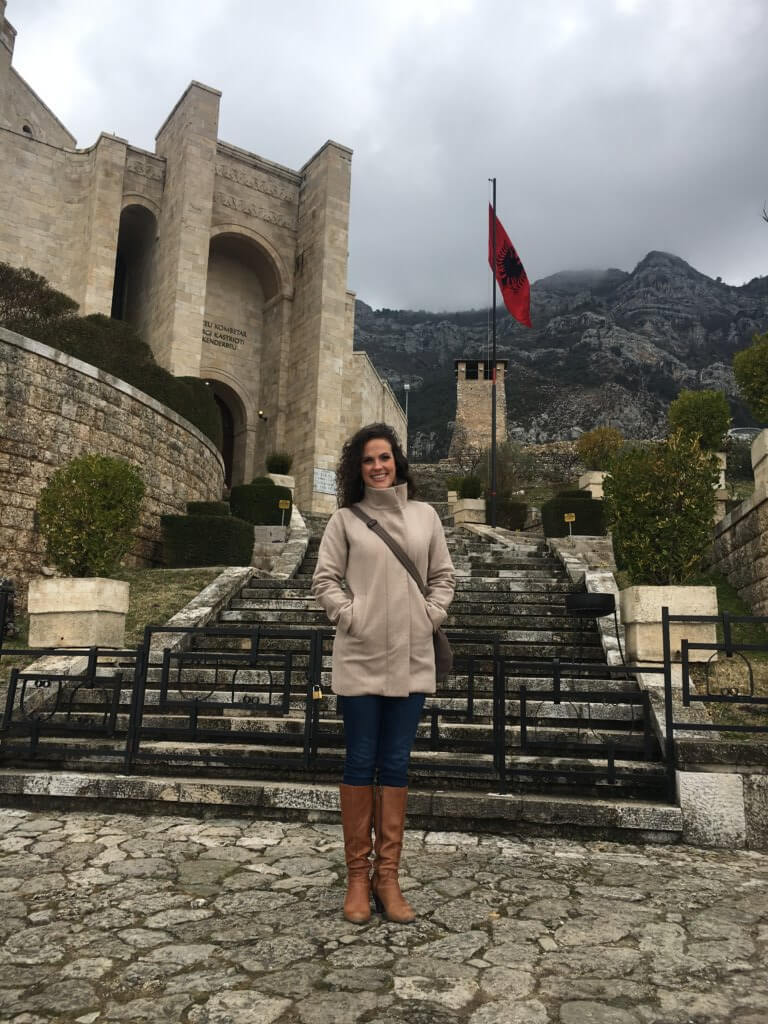 Emily in Lake Bled, Slovenia