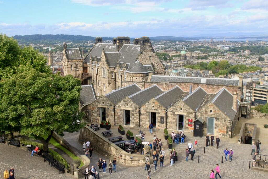 stone buildings in the castle complex