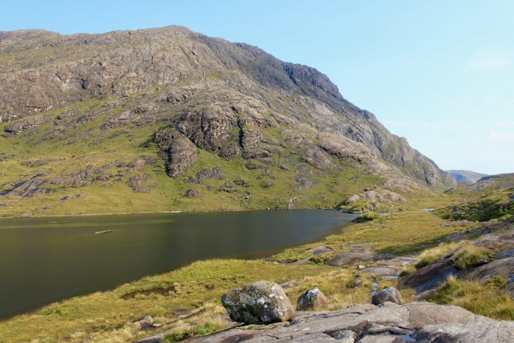 The narrow entrance to the valley where Loch Coruisk lies