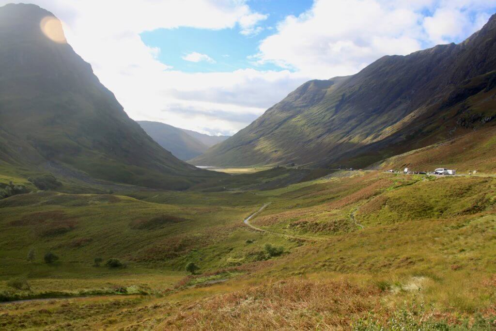 Driving through Glencoe