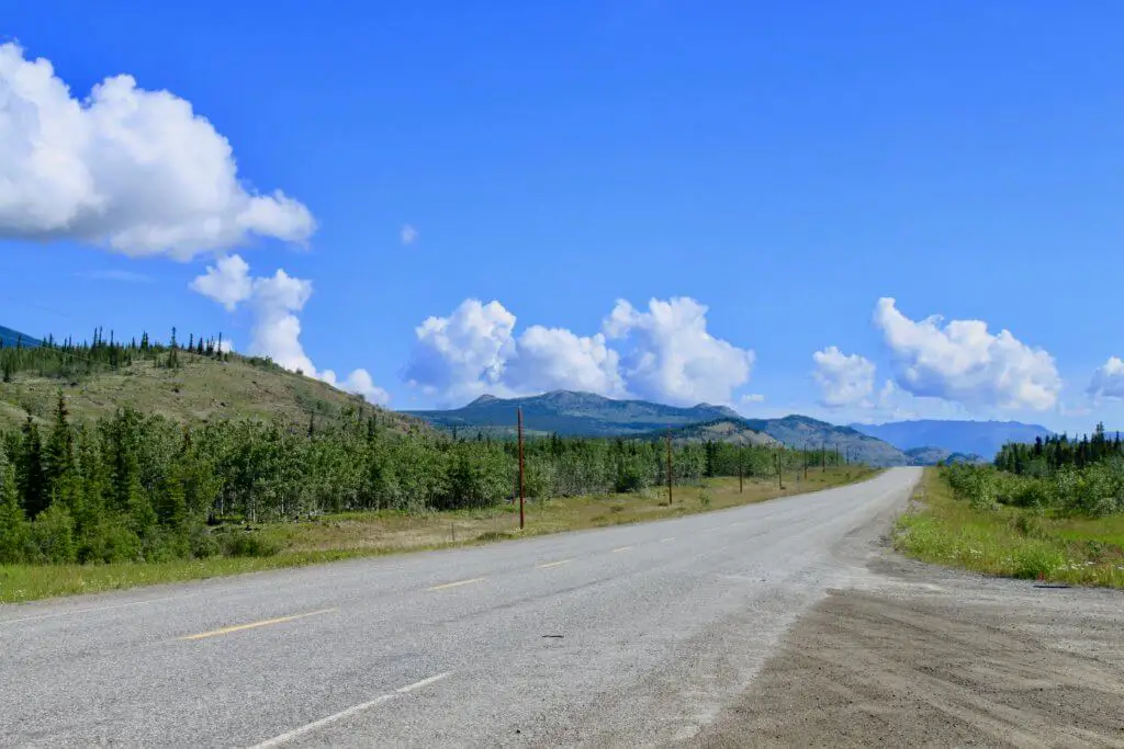 stretch of the Alaska-Canada highway