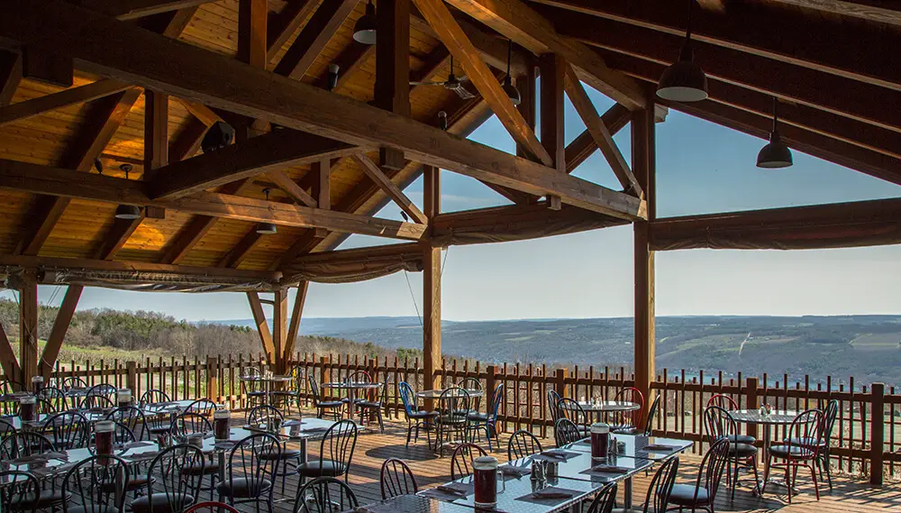 Restaurant at Bully Hill Vineyards, a great place to eat on your Finger Lakes weekend getaway