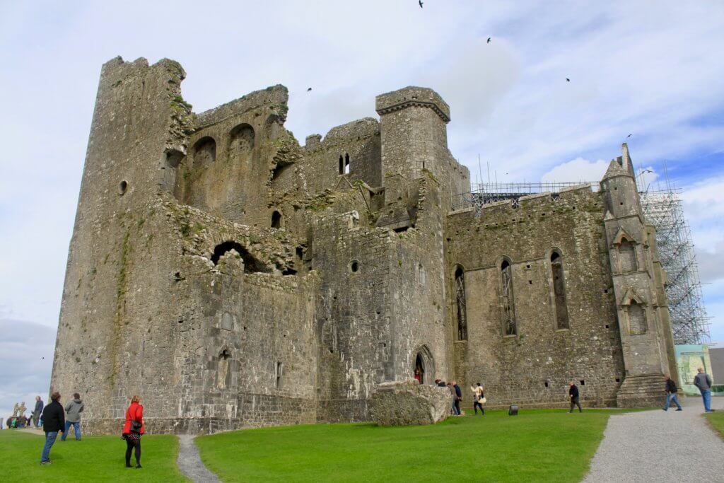 The imposing, ruined facade of the Rock of Cashel