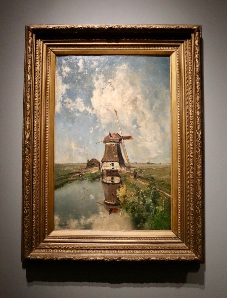 Windmill painting inside Rijksmuseum