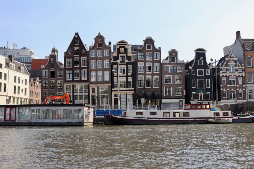 Crooked houses along the Amsterdam canals