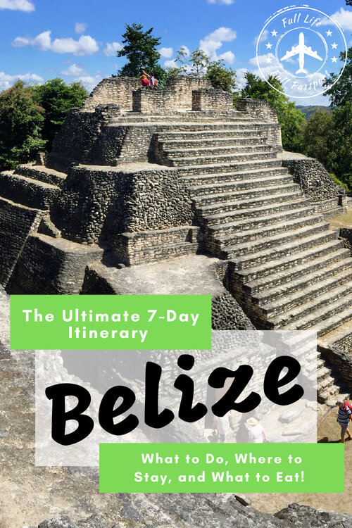 Your perfect itinerary for one week in Belize, with hotel recommendations, things to do, tours, and other great tips for an awesome family or solo vacation.