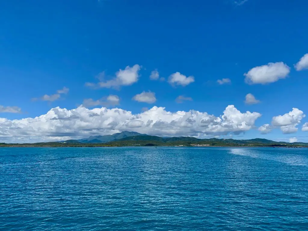 View of mainland Puerto Rico from the Vieques ferry
