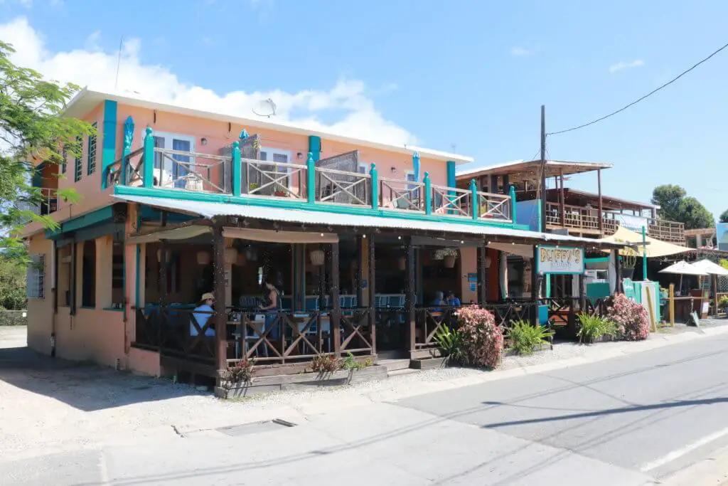 Exterior of Duffy's beach bar on Vieques