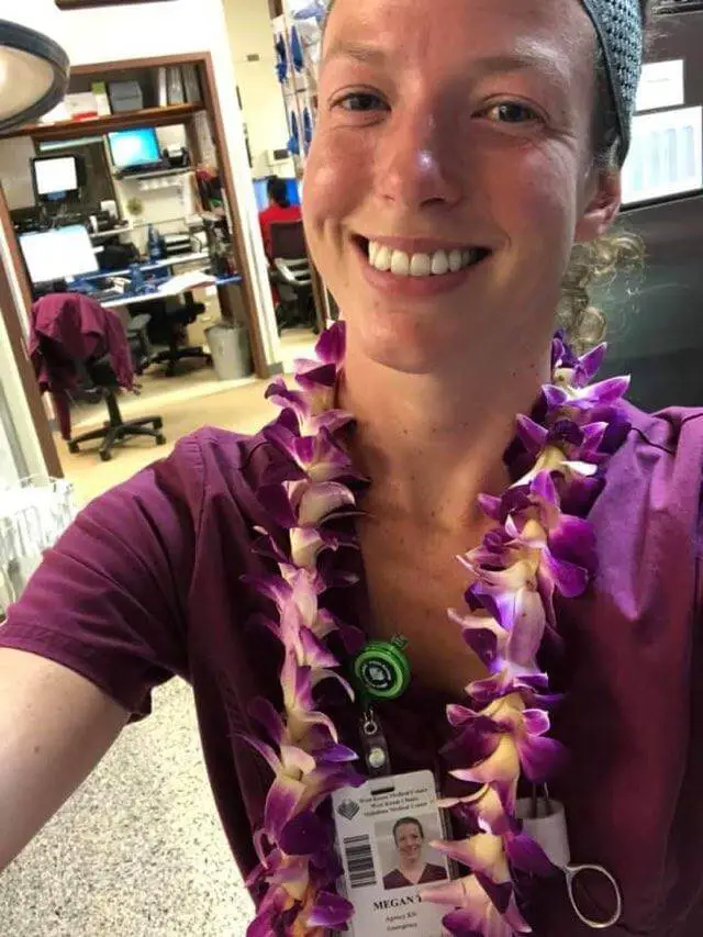 Megan is a travel nurse who has worked in emergency rooms across the USA.