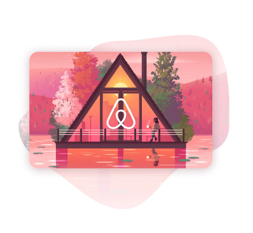 Airbnb Gift Card design