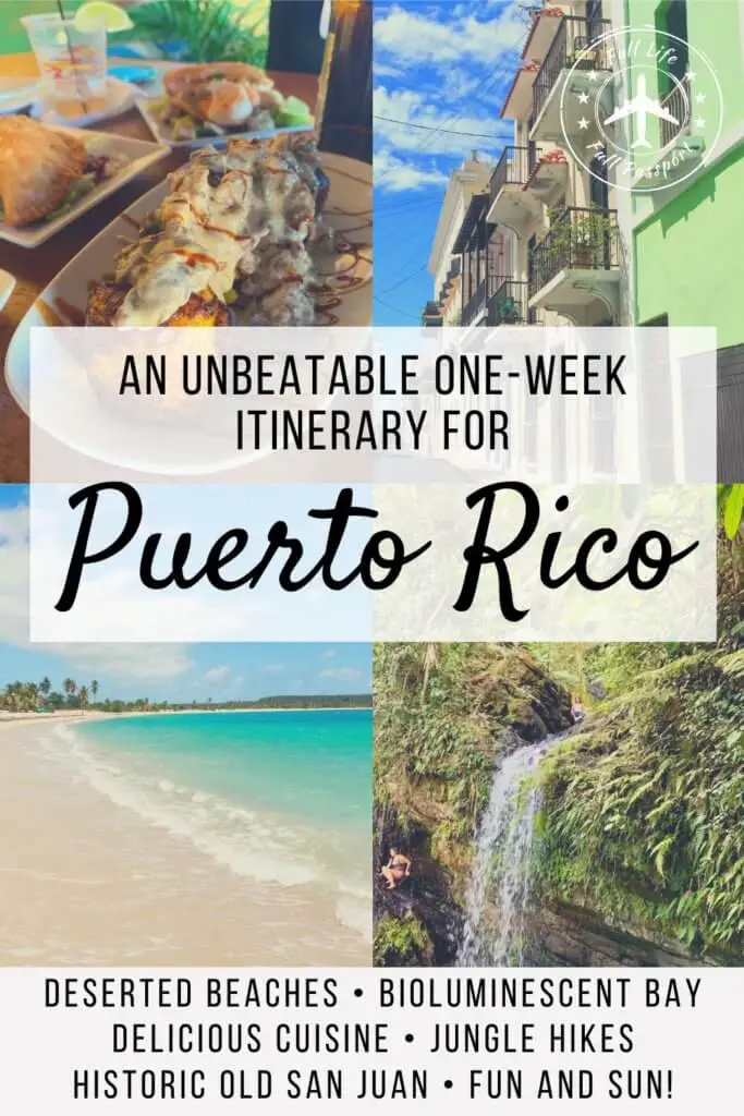 Looking for a great itinerary for Puerto Rico? Learn how to spend one week exploring beautiful beaches and charming San Juan!