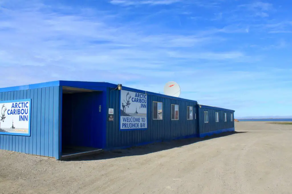 One thing to know before visiting Alaska: accommodations come in all shapes and sizes, like this blue shipping container-turned hotel