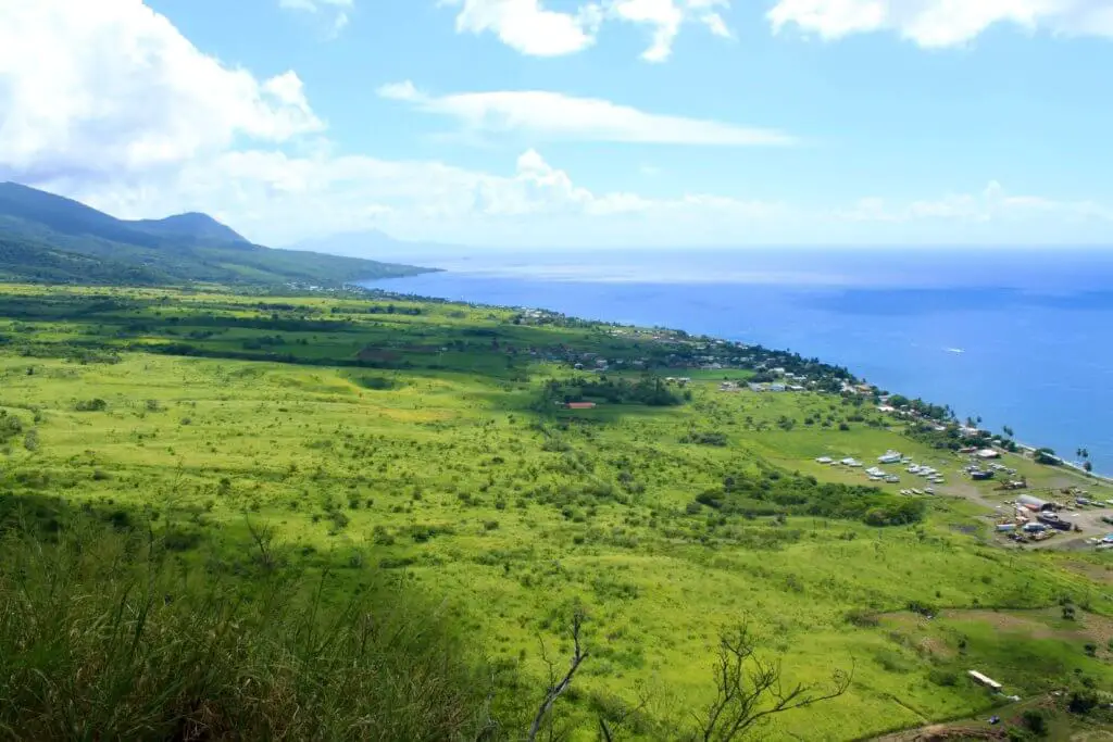 Southern coastline of St. Kitts