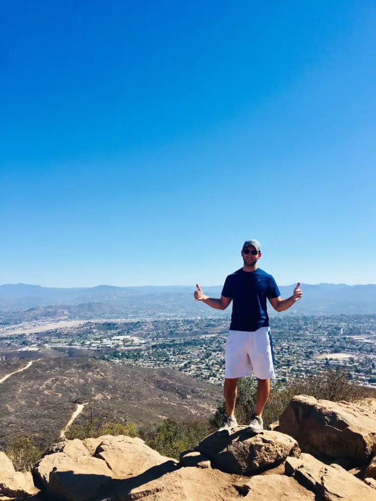 Chad atop Cowles Mountain