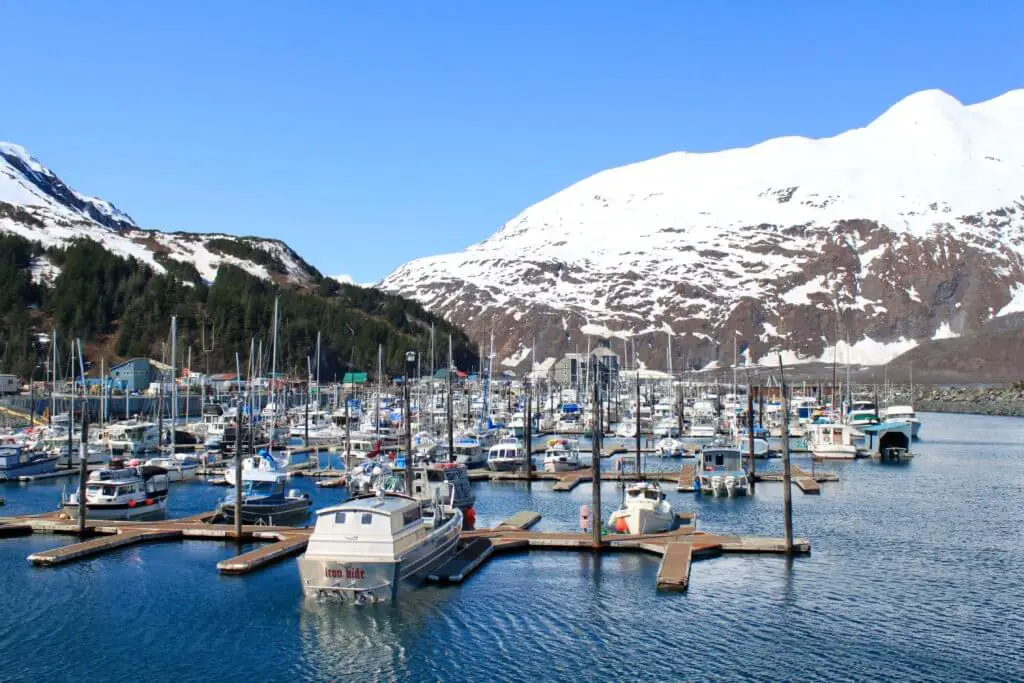 The marina at Whittier, a worthy detour on your Alaska itinerary