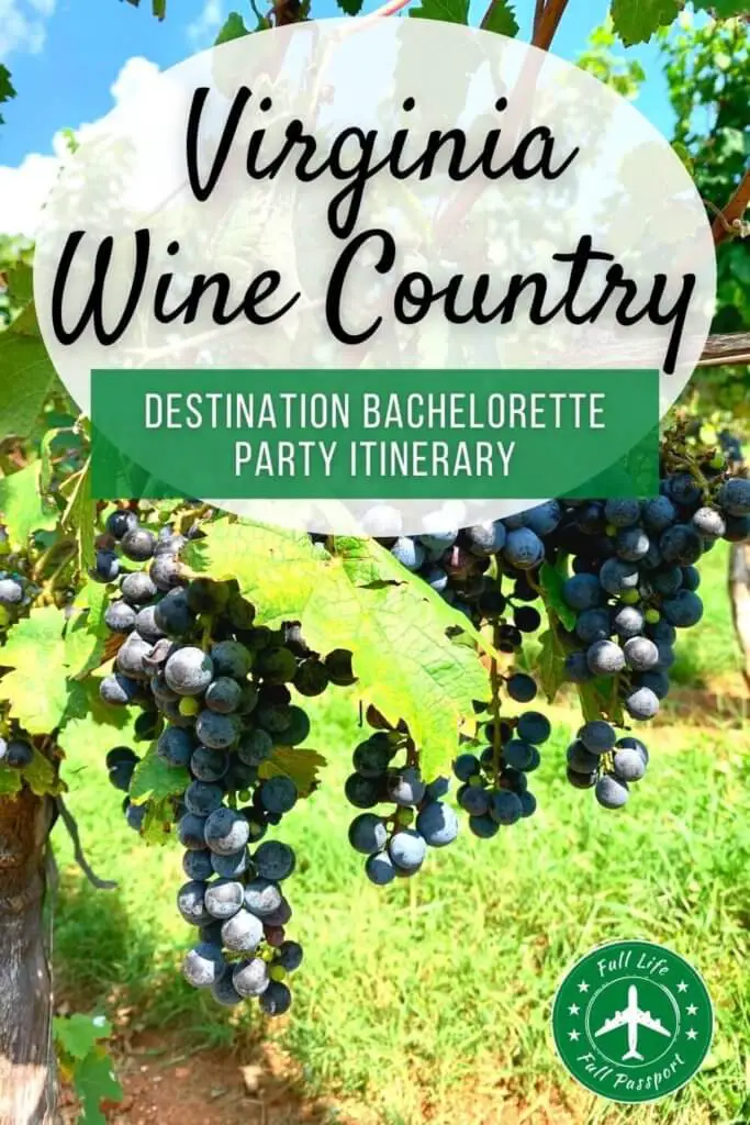Virginia Wine Country is the perfect place for a destination bachelorette party with its excellent wines, tasty food, and gorgeous scenery.