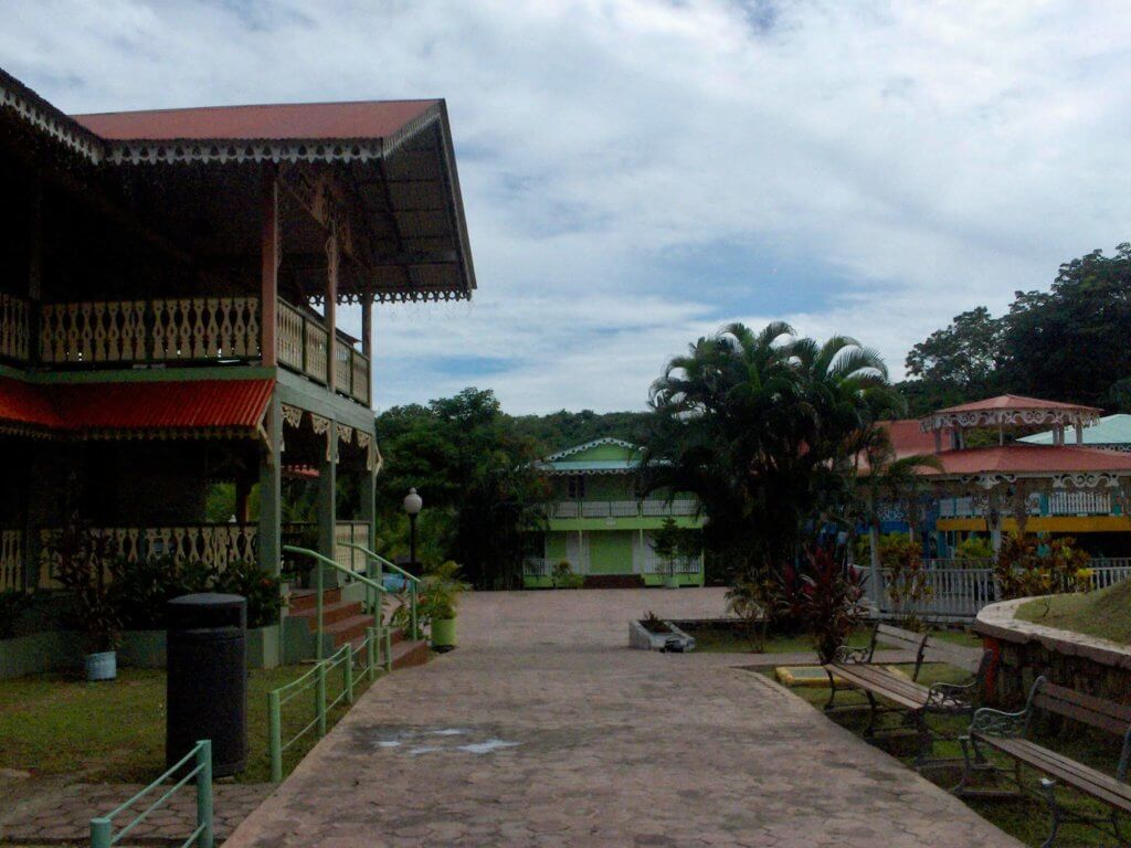 Colorful colonial buildings at Mi Pueblito