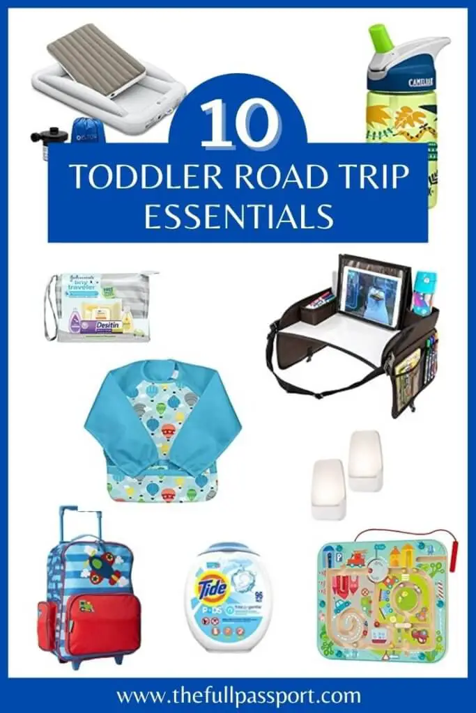 Taking a road trip with your toddler? Make sure to add these ten items to your packing list to set you up for success!