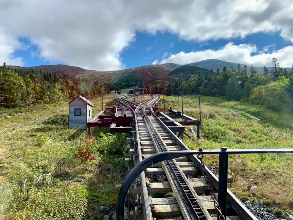 The switch on the Mount Washington Cog Railway