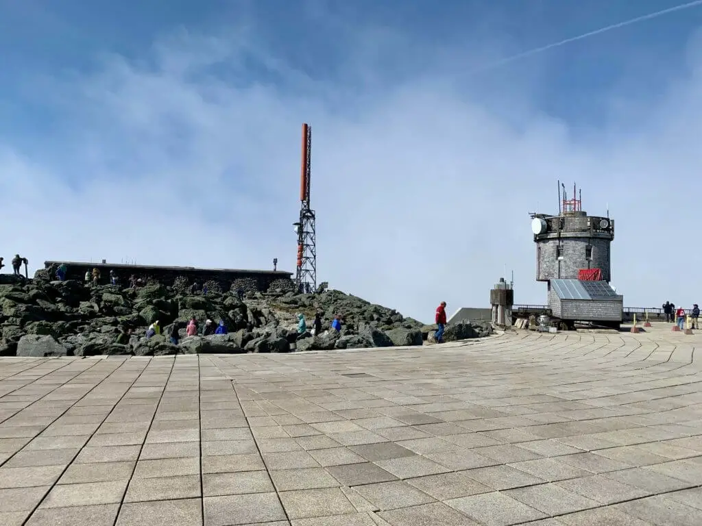 The viewing platform and observatory at the summit