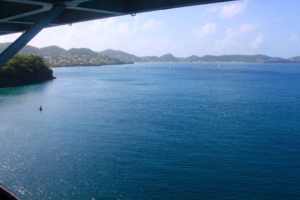 Choosing a stateroom with a balcony when planning a cruise can lead to some gorgeous views like this island view in the Caribbean.