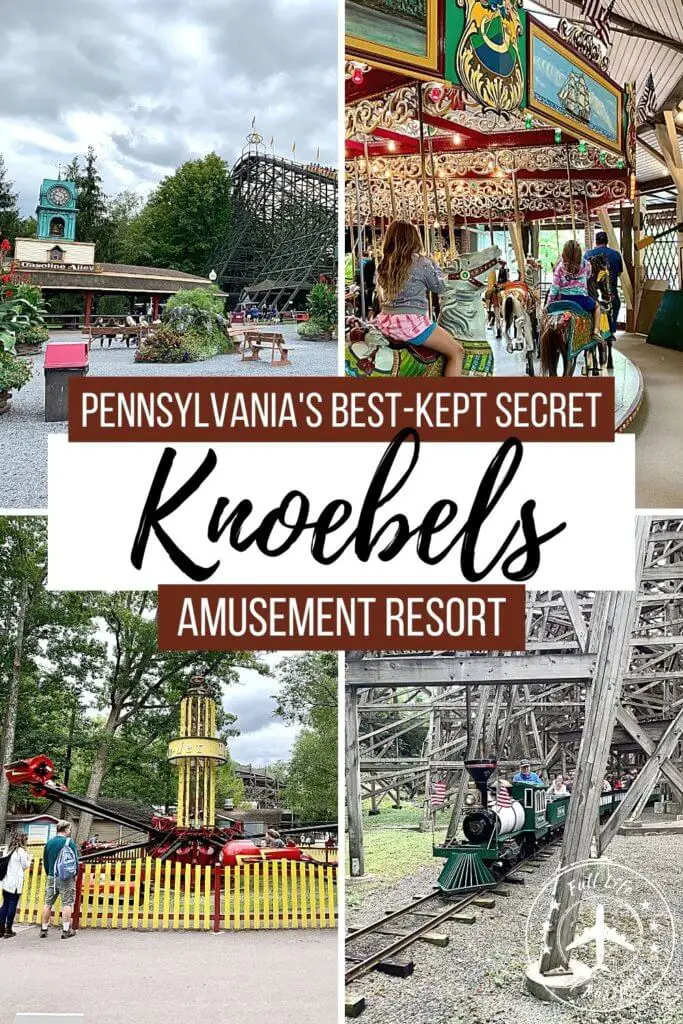 Hidden away in the mountains of central Pennsylvania, Knoebels is an amusement park for all ages. It's free to enter and tons of fun!