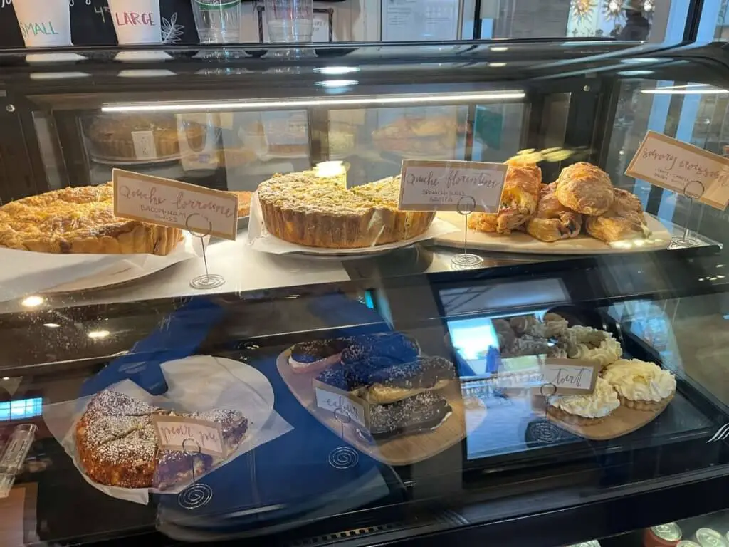 Pastries and other goodies in the 35North display case