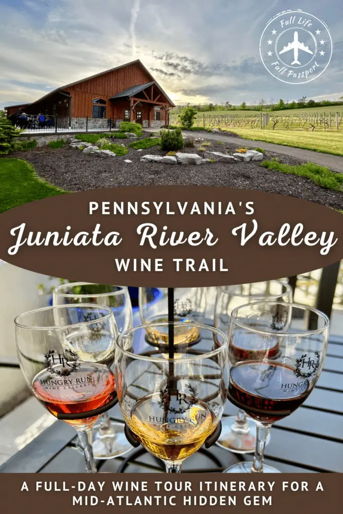 This central Pennsylvania wine trail in the gorgeous Juniata River Valley is not to be missed! Check out our full-day wine tour itinerary.