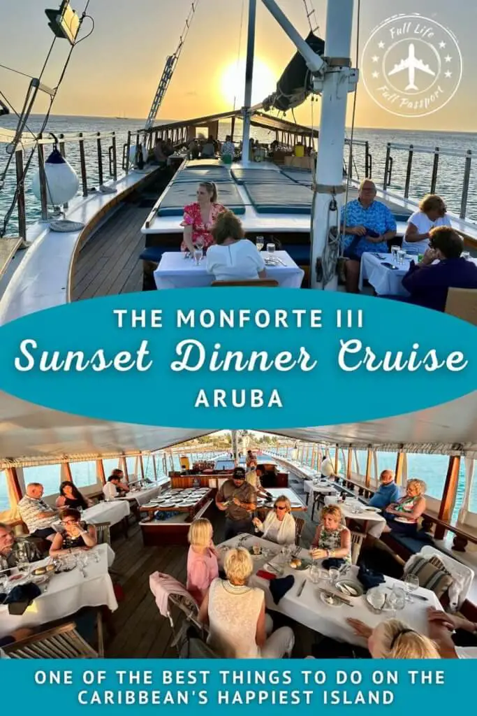 Aruba's famous sunsets are best admired from the sea! Try doing so on an Aruba sunset dinner cruise on a luxurious wooden schooner!