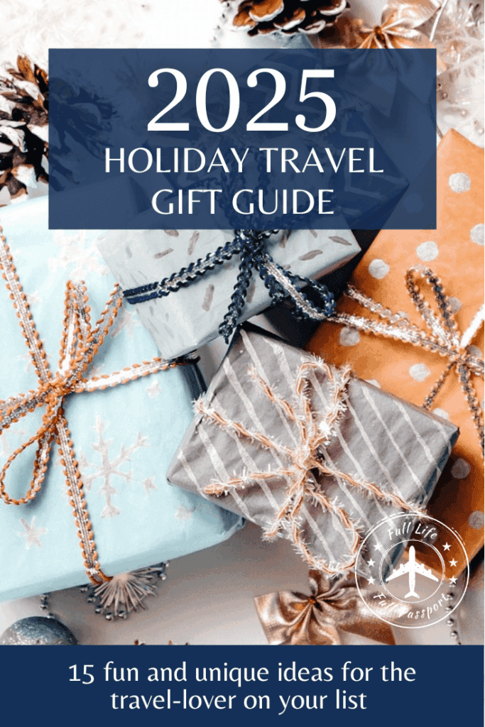 Travel gift guide Pinterest image
