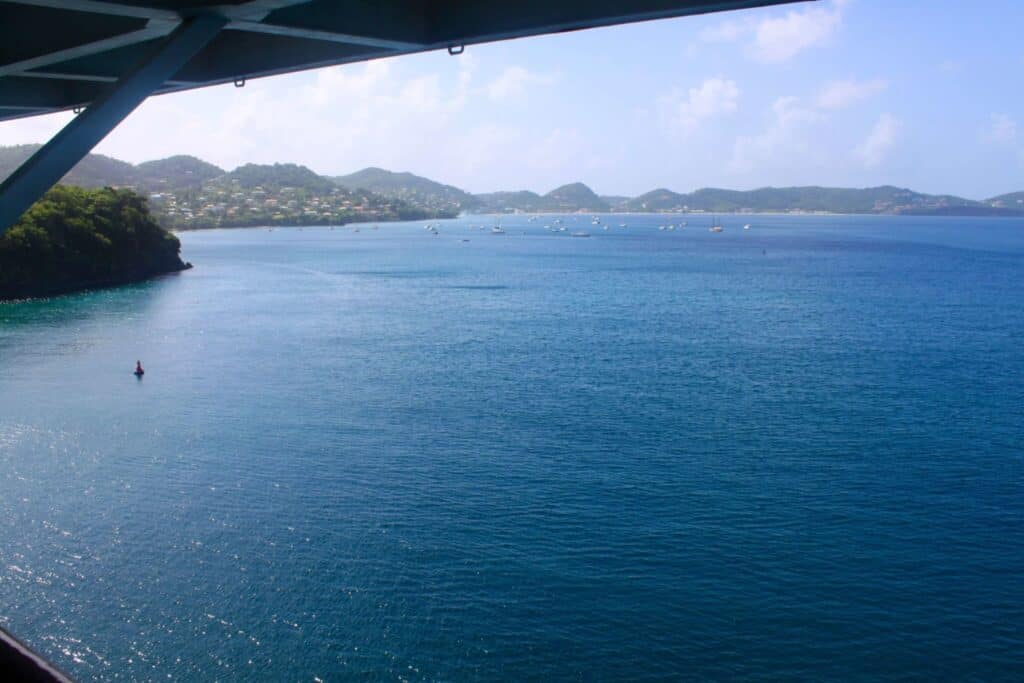 Choosing a stateroom with a balcony when planning a cruise can lead to some gorgeous views like this island view in the Caribbean.