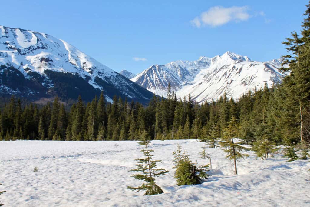 Early spring in Girdwood, Alaska