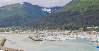 Marina and town of Seward, Alaska